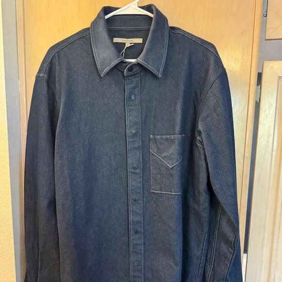 Hudson Men's Stretch Denim Shirt - Picture 1 of 6